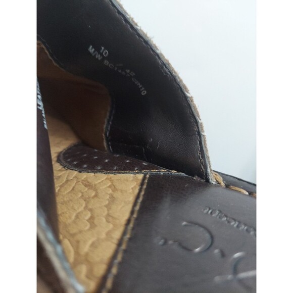 B.O.C Women's Leather Brown Mules Clogs Slip-on Shoes size 10/42 M/W - Picture 10 of 11
